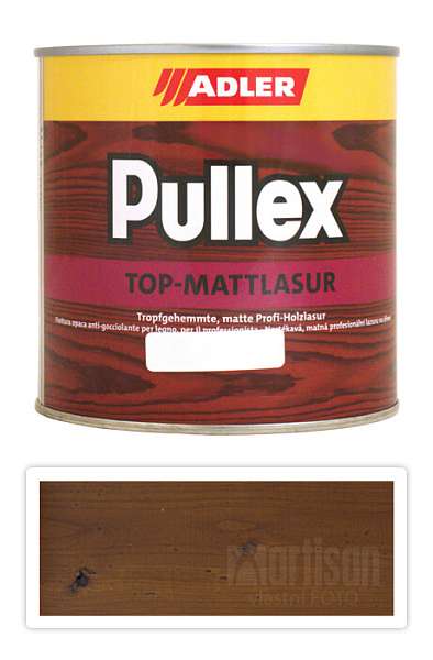 ADLER Pullex Top Mattlasur - tenkovrstvá matná lazura pro exteriéry 0.75 l Ořech