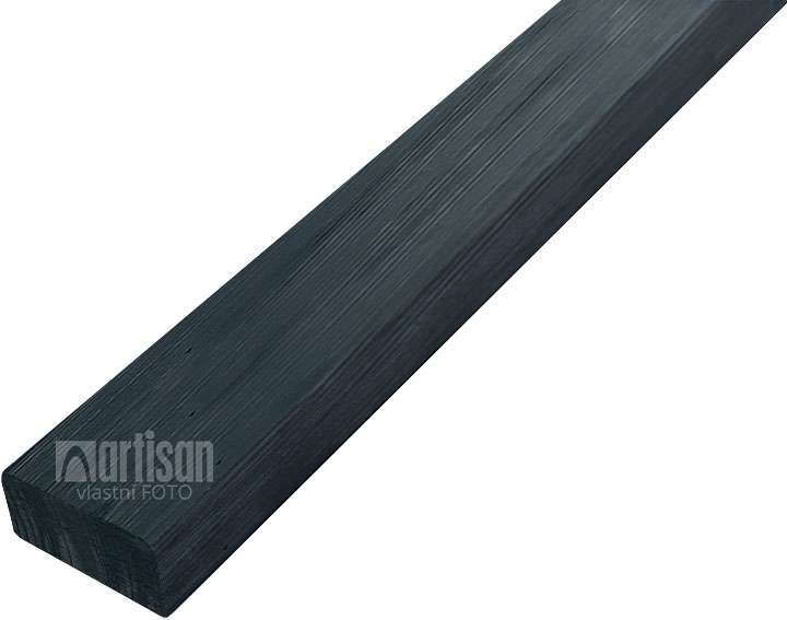 Latě na lavičku dřevěné, smrk, barvené - odstín antracit 35x70x1750, kvalita AB