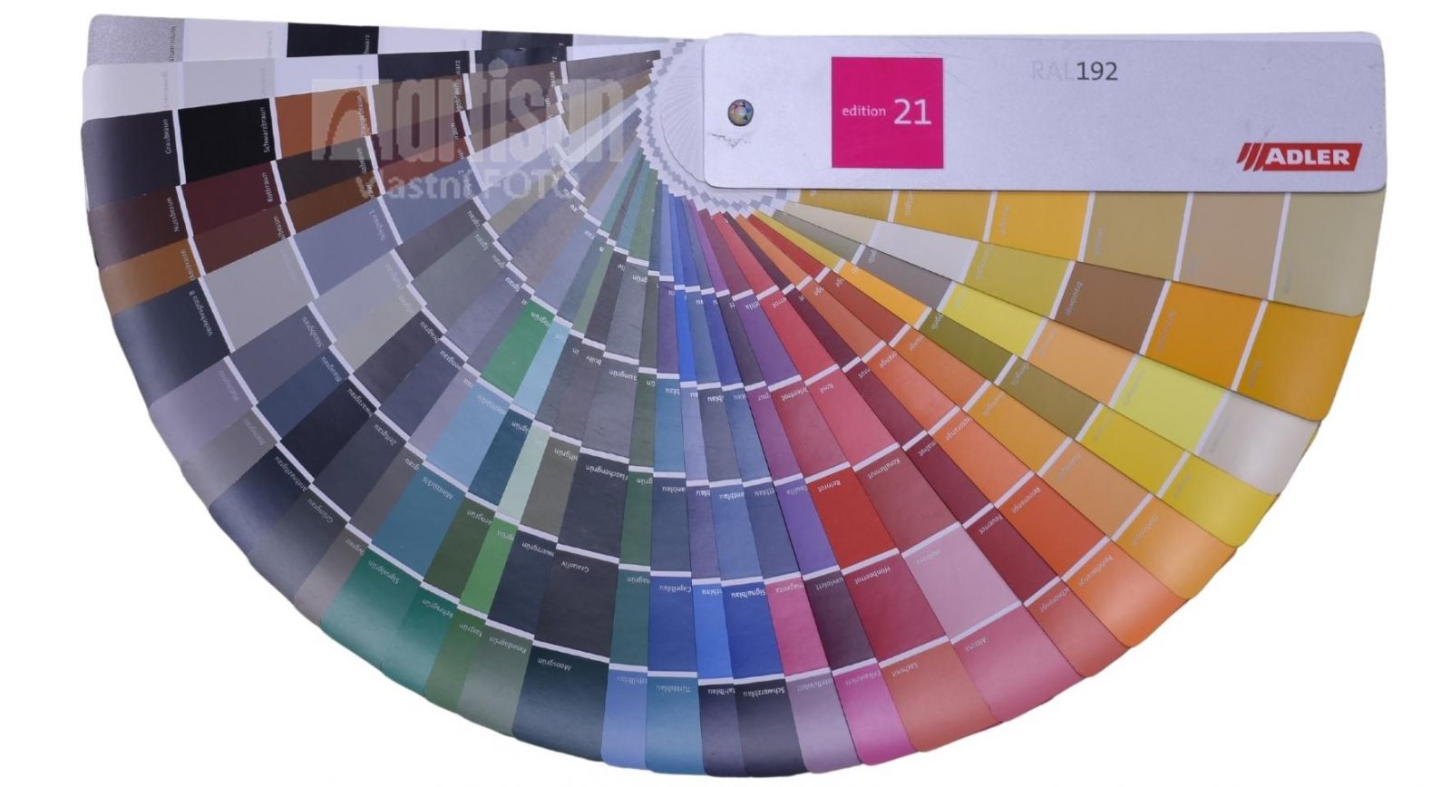 ADLER vzorník míchaných barev RAL pro snadnější rozhodování