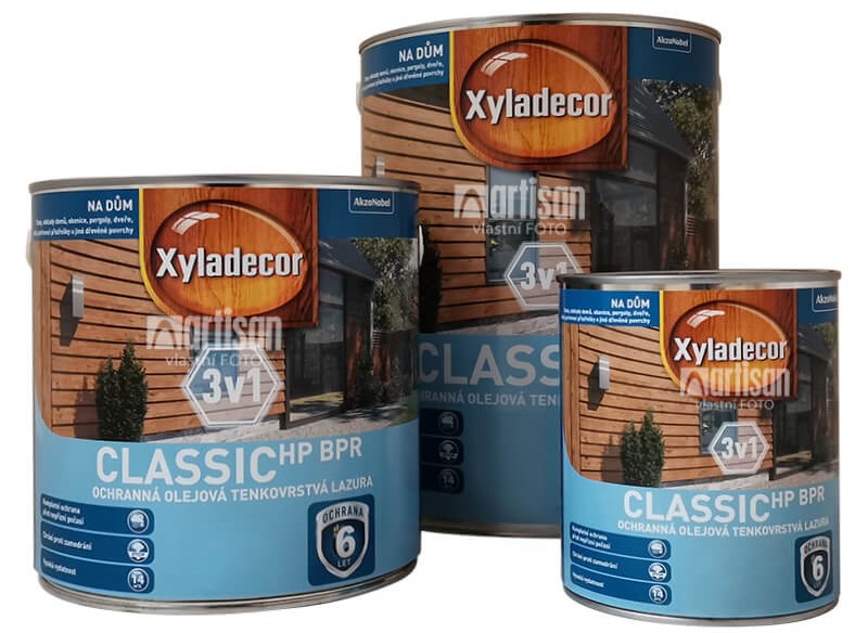 XYLADECOR Classic - balení 0.75 l, 2.5 l a 5 l