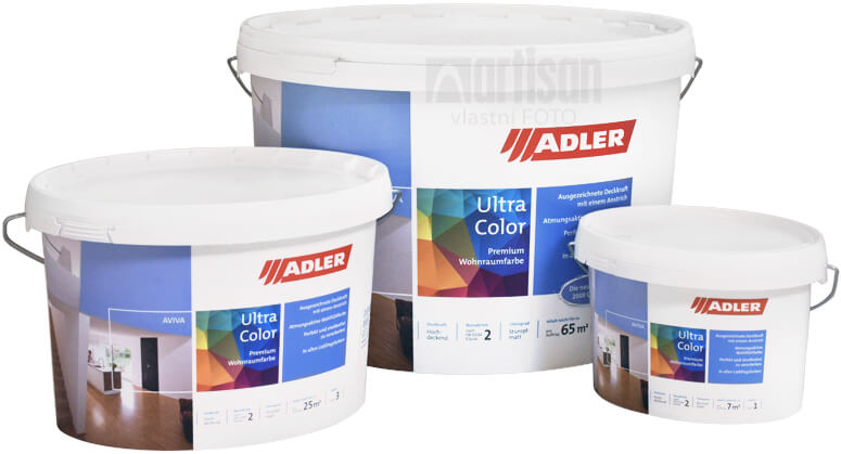 Adler Aviva Ultra Color v objemu 1 l, 3 l a 9 l