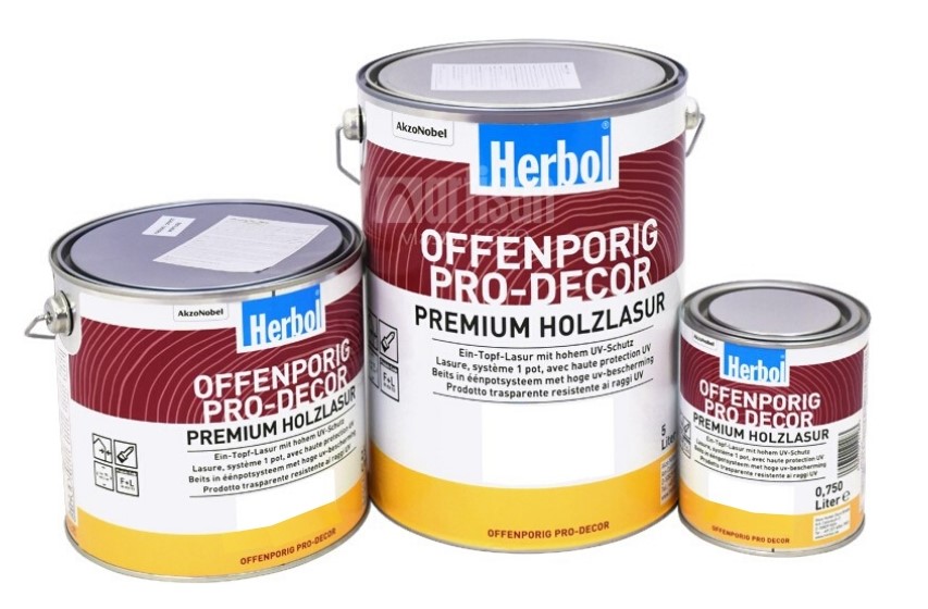 Herbol Offenporig Pro Decor v balení 0.75 l, 2.5 l a 5 l