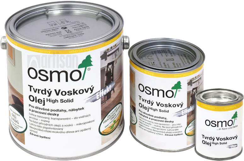 OSMO Tvrdý voskový olej Efekt - balení 0.125 l, 0.75 l a 2.5 l