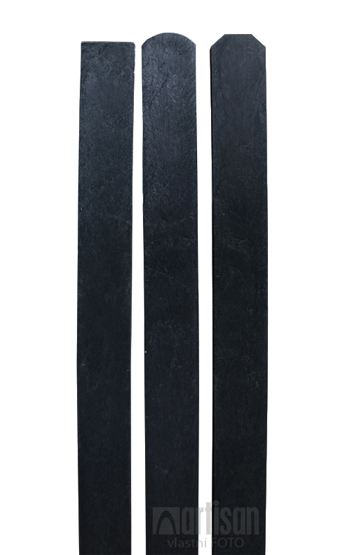 Plastové plotovky Transform 78x21, černé - všechna zakončení