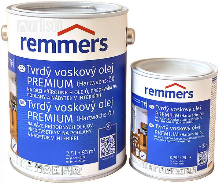 REMMERS Tvrdý voskový olej PREMIUM - velikost balení 0.75 l a 2.5 l