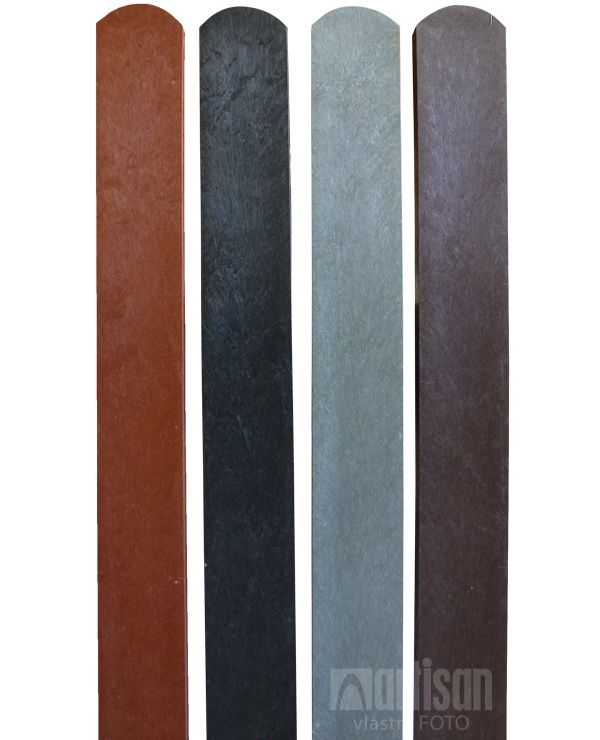 Odstíny plastových plotovek Transform 78x21  cihlová, černá, šedá, hnědá