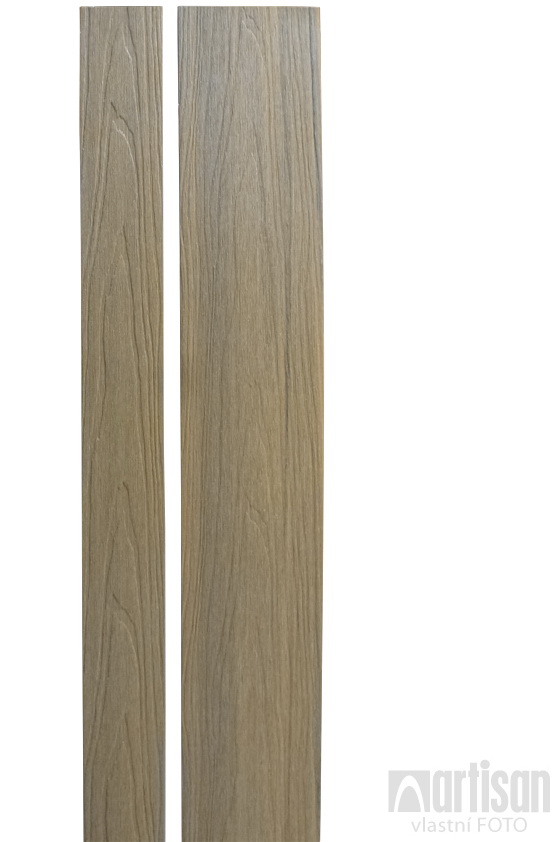 WPC plotovka rovná Oak - obě šířky plotovky Profi 15x80mm a 15x138mm