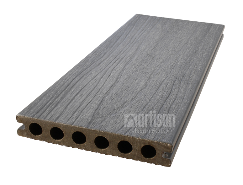 WPC dřevoplastové terasové prkno Dřevoplus Profi 23x138x4000, grey(šedá)- hladký povrch