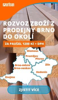 Rozvoz zboží z prodejny Brno
