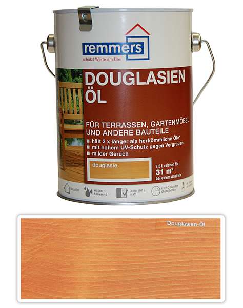 REMMERS Gartenholz Öl - vodou ředitelný terasový olej 2.5 l Douglasien