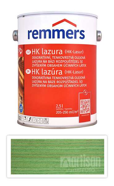 REMMERS HK lazura - ochranná lazura na dřevo pro exteriér 2.5 l Jedlově zelená