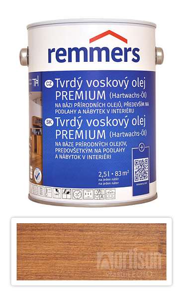 REMMERS Tvrdý voskový olej PREMIUM 2.5 l Ořech