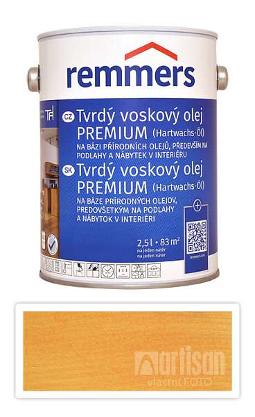 REMMERS Tvrdý voskový olej PREMIUM 2.5 l Borovice
