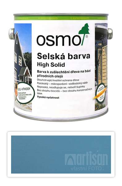 OSMO Selská barva 2.5 l Holubí modř 2507