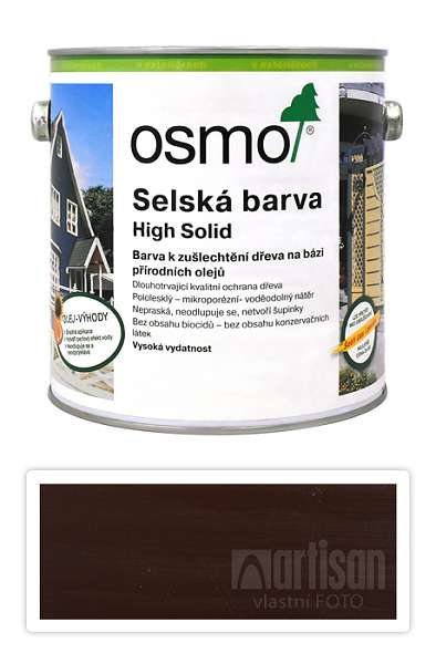OSMO Selská barva 2.5 l Tmavě hnědá 2607