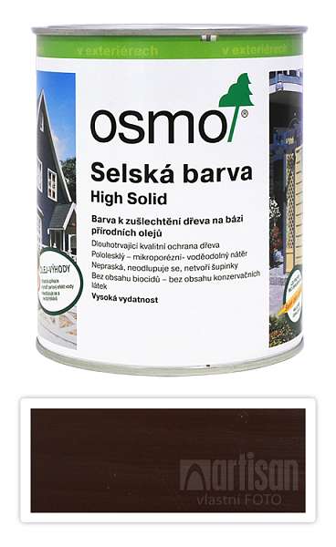 OSMO Selská barva 0.75 l Tmavě hnědá 2607