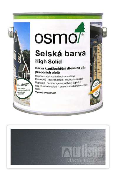 OSMO Selská barva 2.5 l Kamenně šedá 2704
