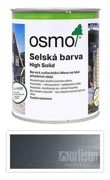 OSMO Selská barva 0.75 l Kamenně šedá 2704