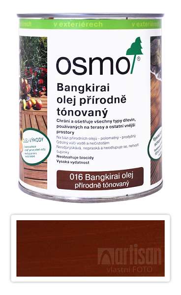 OSMO Speciální olej na terasy 0.75 l Bangkirai tmavý 016