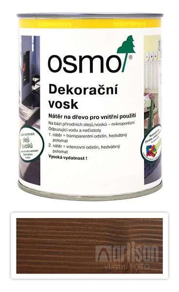 OSMO Dekorační vosk transparentní 0.75 l Dub antik 3168