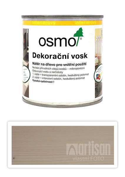 OSMO Dekorační vosk transparentní 0.375 l Bříza 3136