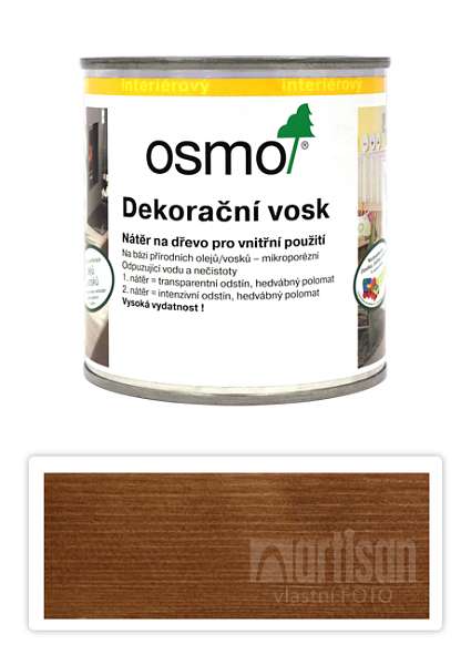 OSMO Dekorační vosk transparentní 0.375 l Zlatý javor 3123