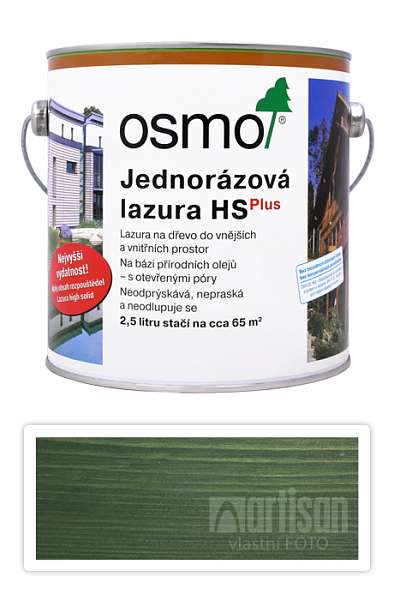 OSMO Jednorázová lazura HS 2.5 l Jedlová zeleň 9242