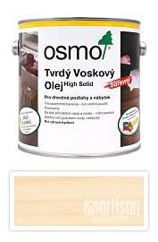 OSMO Tvrdý voskový olej barevný pro interiéry 2.5 l Bílý 3040
