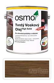 OSMO Tvrdý voskový olej barevný pro interiéry 2.5 l Černý 3075