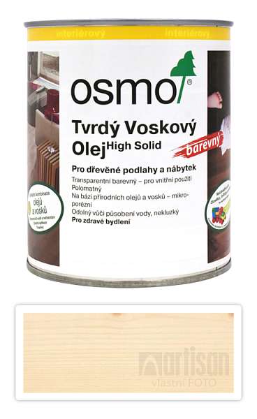 OSMO Tvrdý voskový olej barevný pro interiéry 0.75 l Přírodní 3041