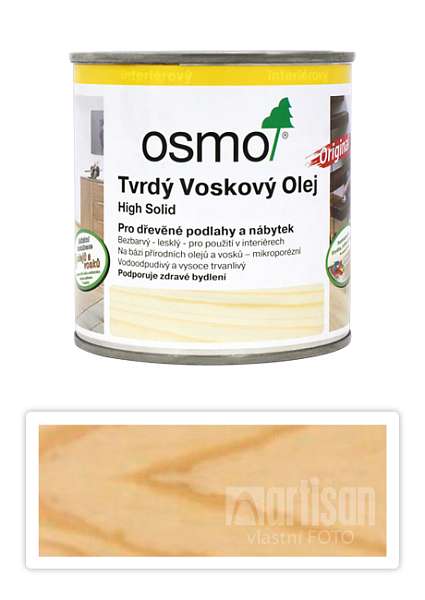 OSMO Tvrdý voskový olej pro interiéry 0.375 l Bezbarvý mat 3062