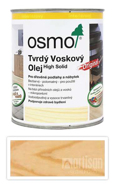 OSMO Tvrdý voskový olej pro interiéry 0.75 l Bezbarvý mat 3062