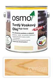 OSMO Tvrdý voskový olej pro interiéry 2.5 l Polomat (matný plus) 3065