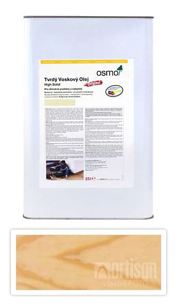 OSMO Tvrdý voskový olej pro interiéry 25 l Polomat (matný plus) 3065