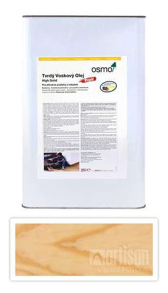 OSMO Tvrdý voskový olej Rapid pro interiéry 25 l Matný 3262