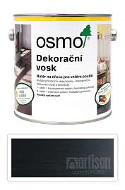 OSMO Dekorační vosk intenzivní odstíny 2.5 l Černý 3169