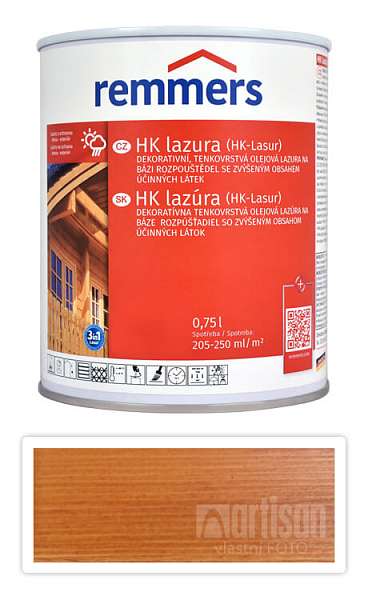 REMMERS HK lazura - ochranná lazura na dřevo pro exteriér 0.75 l Pinie