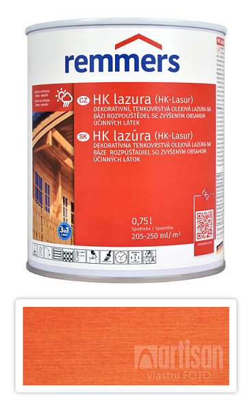 REMMERS HK lazura - ochranná lazura na dřevo pro exteriér 0.75 l Mahagon