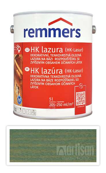 REMMERS HK lazura - ochranná lazura na dřevo pro exteriér 5 l Zelená sůl