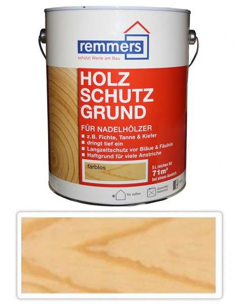 Remmers Holzschutz-grund - impregnace na dřevo pro exteriér 5 l Bezbarvý