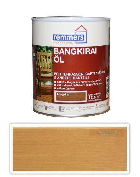REMMERS Gartenholz Öl - vodou ředitelný terasový olej 0.75 l Bangkirai