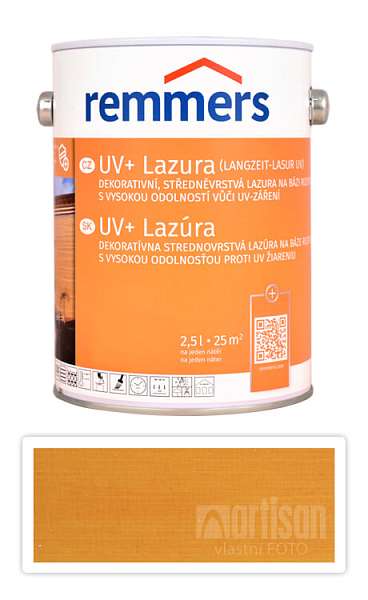 REMMERS UV+ Lazura - dekorativní lazura na dřevo 2.5 l Borovice