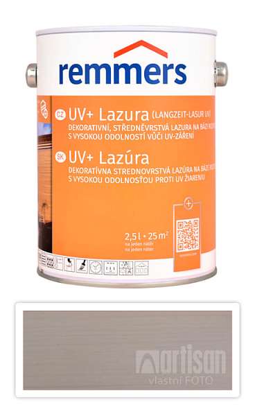 REMMERS UV+ Lazura - dekorativní lazura na dřevo 2.5 l Bílá