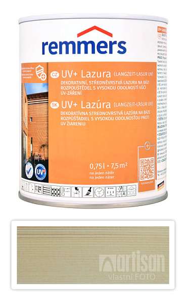 REMMERS UV+ Lazura - dekorativní lazura na dřevo 0.75 l Bezbarvá