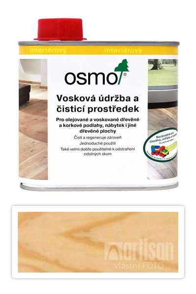 OSMO Vosková údržba a čistící prostředek na podlahy 0.5 l Bezbarvý 3029