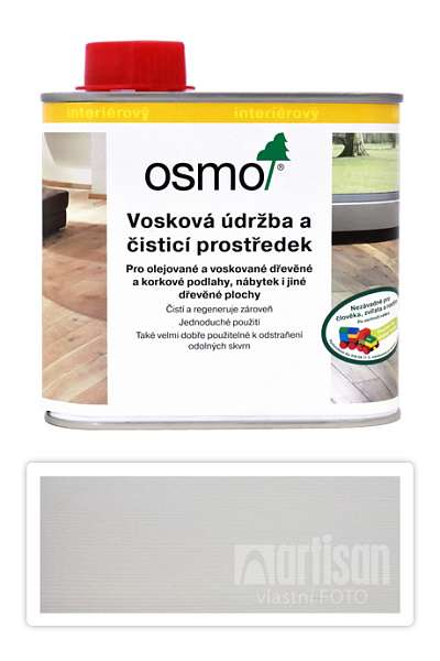 OSMO Vosková údržba a čistící prostředek na podlahy 0.5 l Bílá 3087