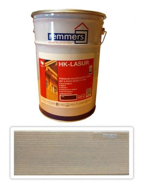 REMMERS HK-lasur Grey Protect - ochranná lazura na dřevo pro exteriér 10 l Lehmgrau / Jíl FT 20926 