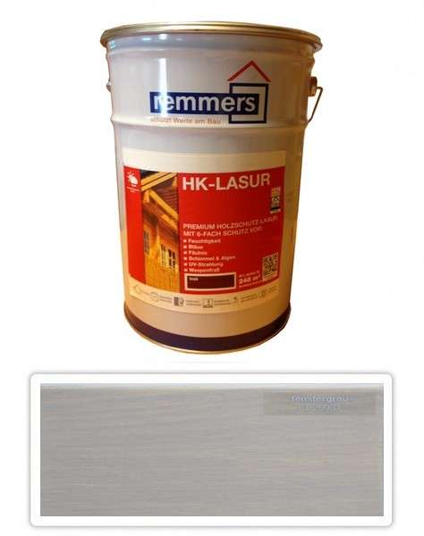 REMMERS HK-lasur Grey Protect - ochranná lazura na dřevo pro exteriér 10 l Fenstergrau / Okenní šedá FT 20931 
