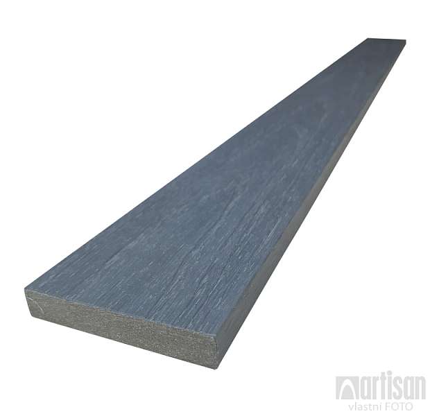 WPC dřevoplastové plotovky Dřevoplus Profi rovné 15x80x1000 - Grey (šedá)
