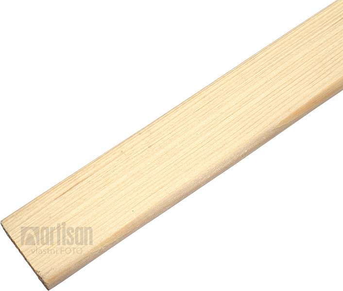 Dřevěné lišty krycí ploché 25x4x2500 - smrk K2504